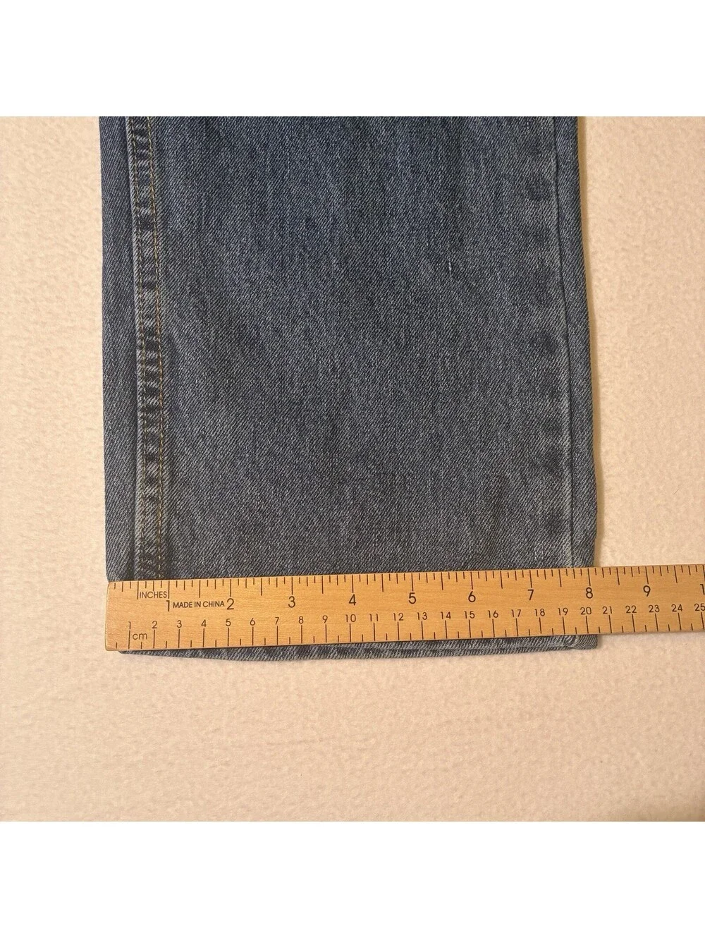 Levi's Original 505 Regular Fit Straight Leg Men's Blue Jeans 38 x 30 Blue Denim